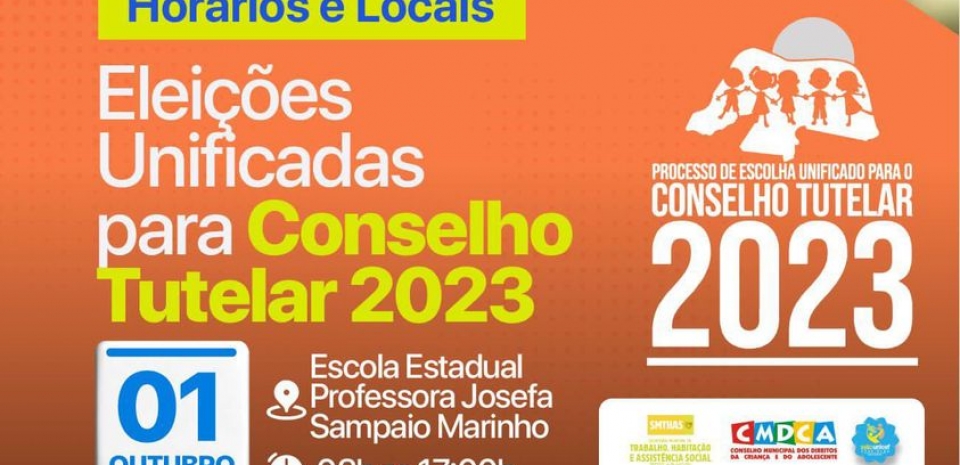ELEIÇÕES UNIFICADAS PARA CONSELHO TUTELAR 2023